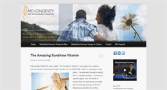 Desktop Screenshot of blog.mdlongevity.com